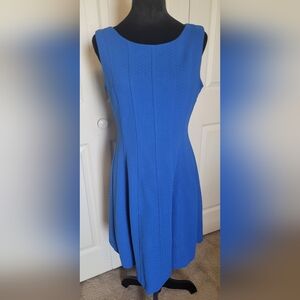 🔥2For$20.  Just.... Taylor Women Blue Casual Dress 6 Zipper Back